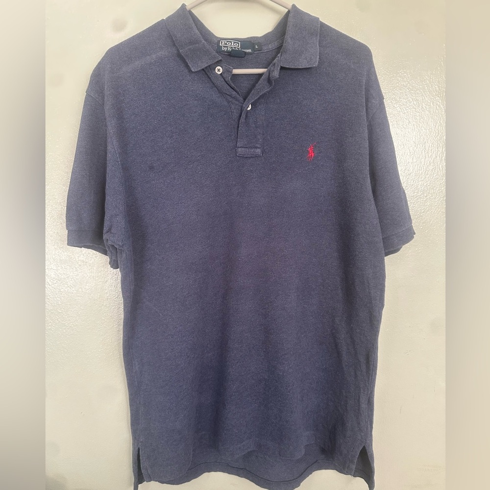 Ralph Lauren Polo Vintage y2K Classic Fit Navy Blue Men’s Large
